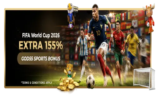 god55 155% sports bonus