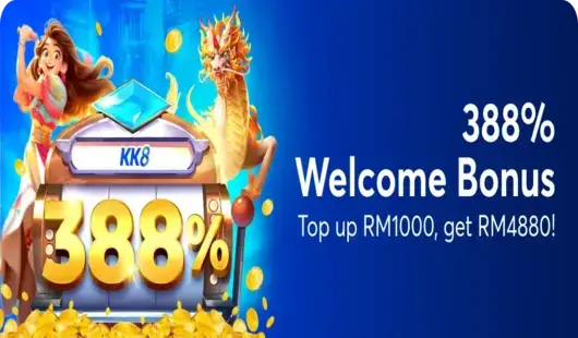KK8 388 slot welcome bonus