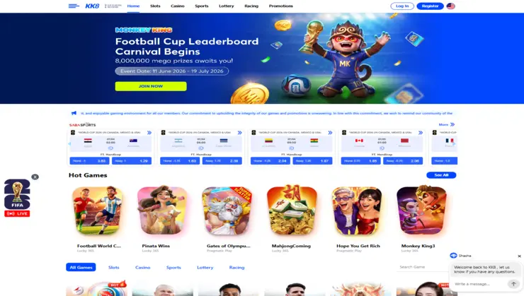 KK8 homepage