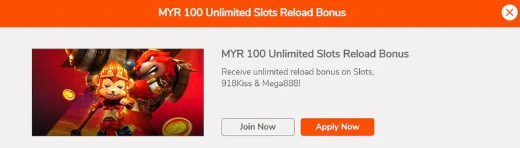 Me88 Unlimited Slots Reload Bonus 760x217 1